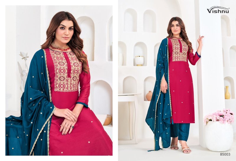 Munira By Vishnu Vichitra Silk Dress Material